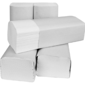Prosop îndoit ZZ 25*20 cm alb 1 buc (a'150pcs)